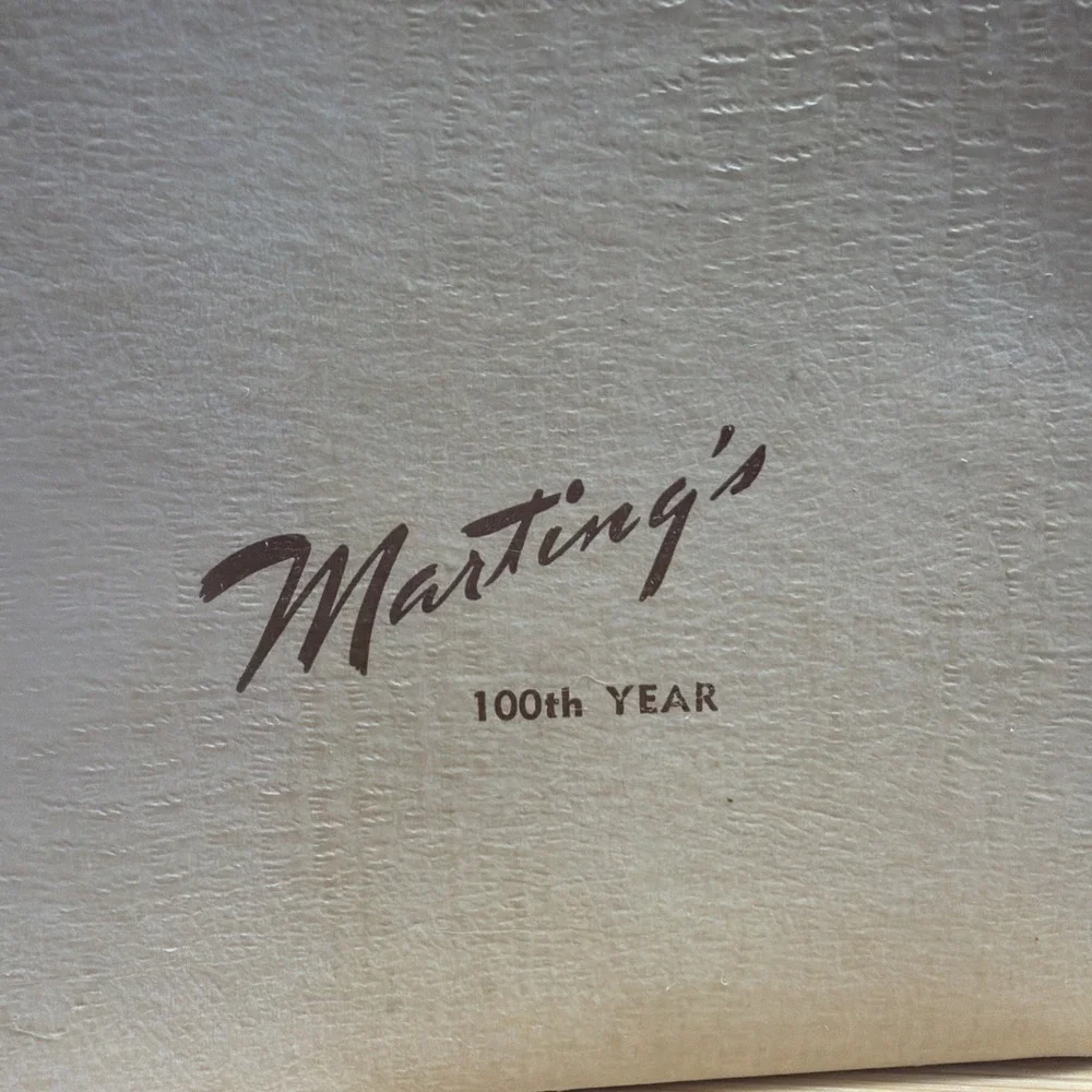 VTG Marting's Department Store Portsmouth Ohio Square Hat Shopping Box 100th Yr